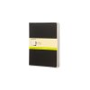 Cahier Journal Olinjerad XL Svart 3-Pack