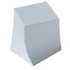 Blockkub 9x9cm Limmad Vit