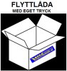 Flyttlda brun med eget tryck i 2-frg