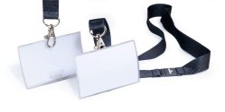 Namnskylt CLICK FOLD 54x90, halsband transparent