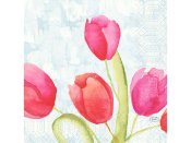 Servett Tulips 3-lags 33X33cm 50/fp