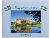 Vggkalender Sweden med kuvert 2025