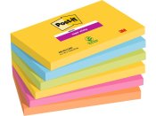 Notes POST-IT SS Rio 76x127mm 6/FP neon