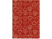 Julpapper 57cmx154m Dotted Hearts