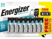 Batteri ENERGIZER Max Plus AA 8+4/fp