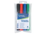 Mrkpenna LYRECO 1-5mm sort frger 4/fp