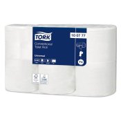 Toalettpapper TORK Uni T4,  2-lag, 45m/rl, 6rl/fp, 100777