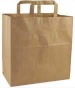 Papperskasse Take Away 260x170x260mm, 13L brun