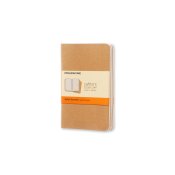 Cahier Journal Linjerad Pocket Kraft 3-Pack