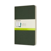 Cahier Journal Olinjerad Large Grn 3-Pack