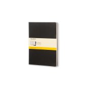 Cahier Journal Rutad XL Svart 3-Pack