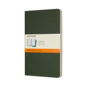 Cahier Journal Linjerad Large Grn 3-Pack