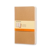 Cahier Journal Olinjerad Large Kraft 3-Pack