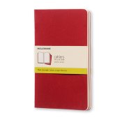 Cahier Journal Olinjerad Large Rd 3-Pack