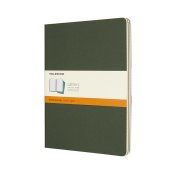 Cahier Journal Linjerad XL Grn 3 Pack