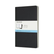 Cahier Journal Dotted Large Svart 3-Pack