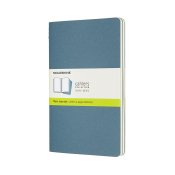 Cahier Journal Olinjerad Large Brisk Blue 3-Pack