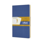 Volant Journal Olinjerad Large Bl & Gul 2-Pack