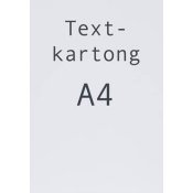 Kartong A4 vit 25 st/fp