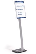 INFO SIGN STAND A3 silver