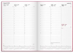 Kalender Weekly A5 2025 konstl inb rosa