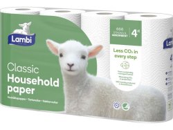 Hushllspapper LAMBI Classic vit 20rl/fp