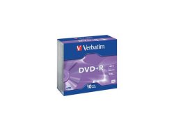 DVD+R VERBATIM 4.7GB Print Jewel 10/FP