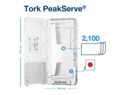 Dispenser TORK H5 Handduk PeakServe vit