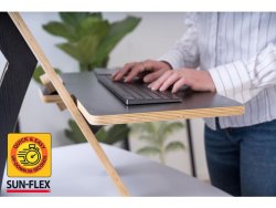 Bord SUN-FLEX Easydesk Rise svart