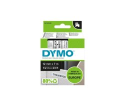 Tape DYMO D1 12mm svart p vit