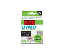 Tape DYMO D1 24mm svart p rd