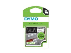 Tape DYMO D1 19mm perm. svart p vit