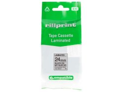 Tape 24mm TZe-M951 M-svart p silver