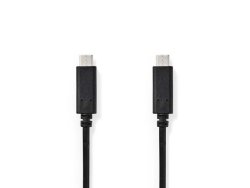 Kabel NEDIS USB-C - USB-C 2m svart