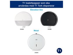 Toalettpapper TORK Uni T1 2-lag 6/fp