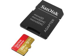 Minneskort SANDISK MicroSDXC Extr. 256GB