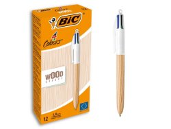 Kulpenna BIC 4 Colours Wood 1mm