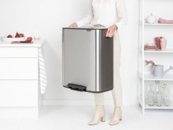 Papperskorg BRABANTIA Pedal Bo 60L matt