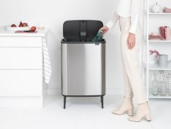 Papperskorg BRABANTIA Bo Touch 60L stl