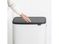 Papperskorg BRABANTIA Bo Touch 2x30L vit