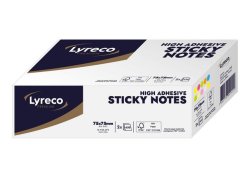 Notes LYRECO kub prem 76x76 frger 2/fp