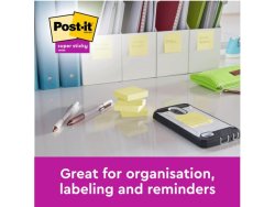 Notes POST-IT SS 76x76mm rec gul 18/fp