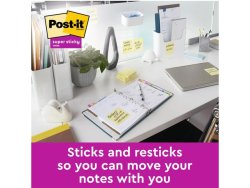 Notes POST-IT SS 76x76mm rec gul 3/fp