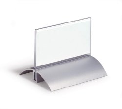 Bordsskylt PRESENTER DE LUXE 52x100 mm transparent