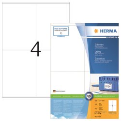 Etikett Premium 105x144mm, Herma 4454 permanent 400st/fp