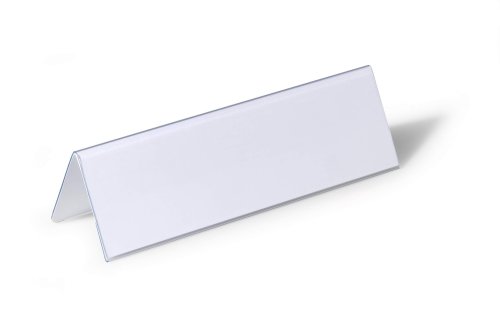 Bordsskylt 61x210 mm transparent