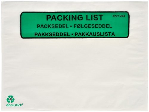 Packsedelskuvert C5 Papper med tryck 1000st/fp