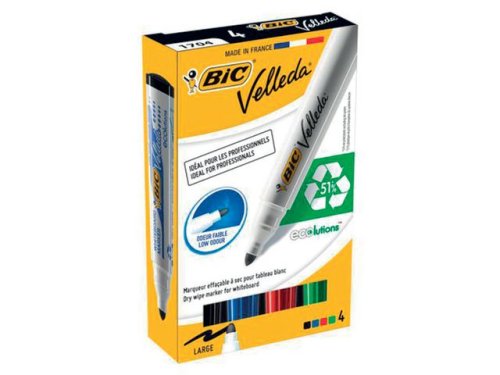 Whiteboardpenna BIC Velleda1701 ECO 4/FP