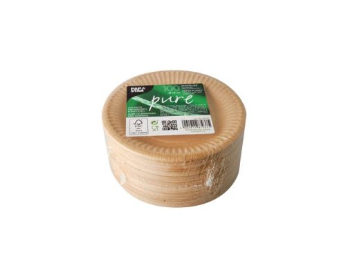 Tallrik PURE papper 150mm brun 100/fp