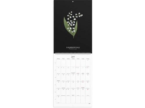 Vggkalender Illustrerad blomster 2025